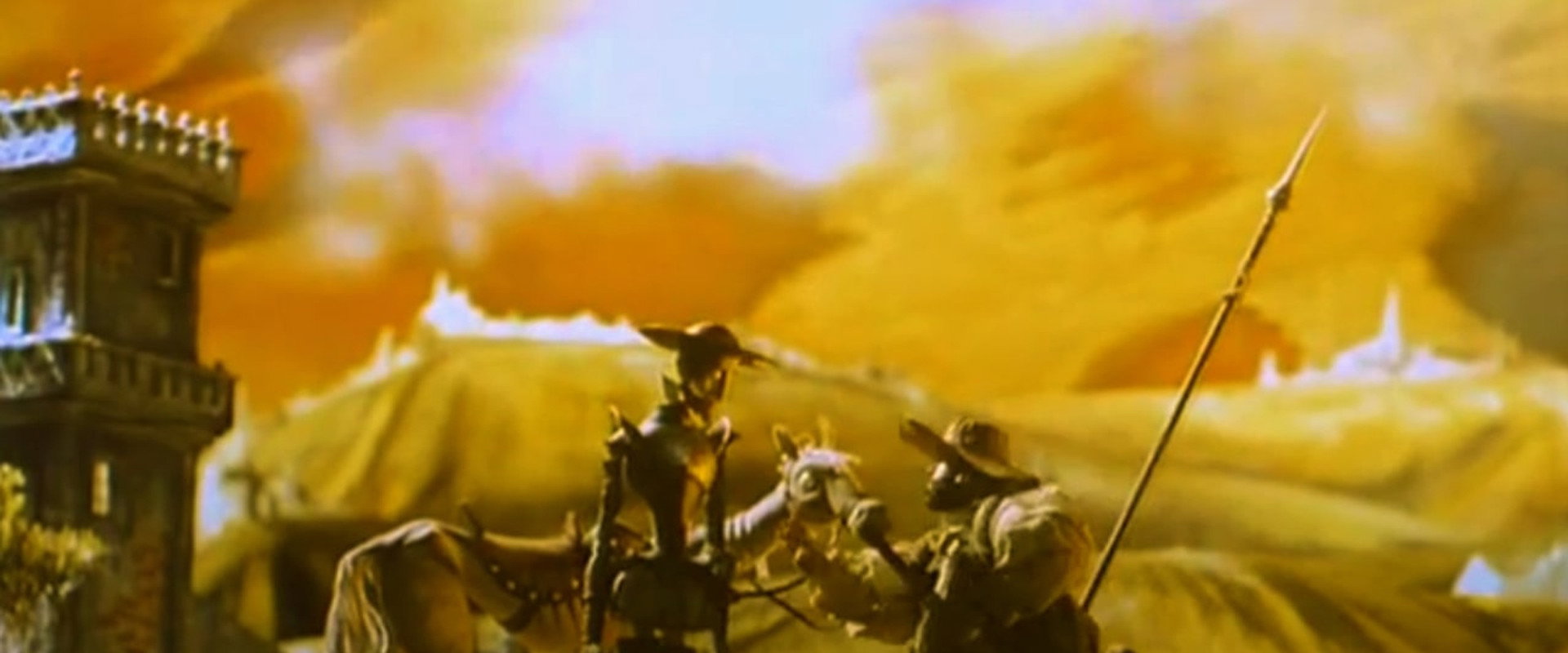 Liberated Don Quixote backdrop