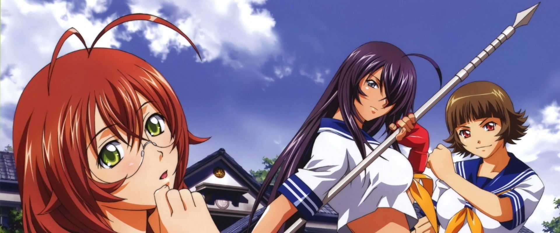 Ikki Tousen in Kyoto backdrop