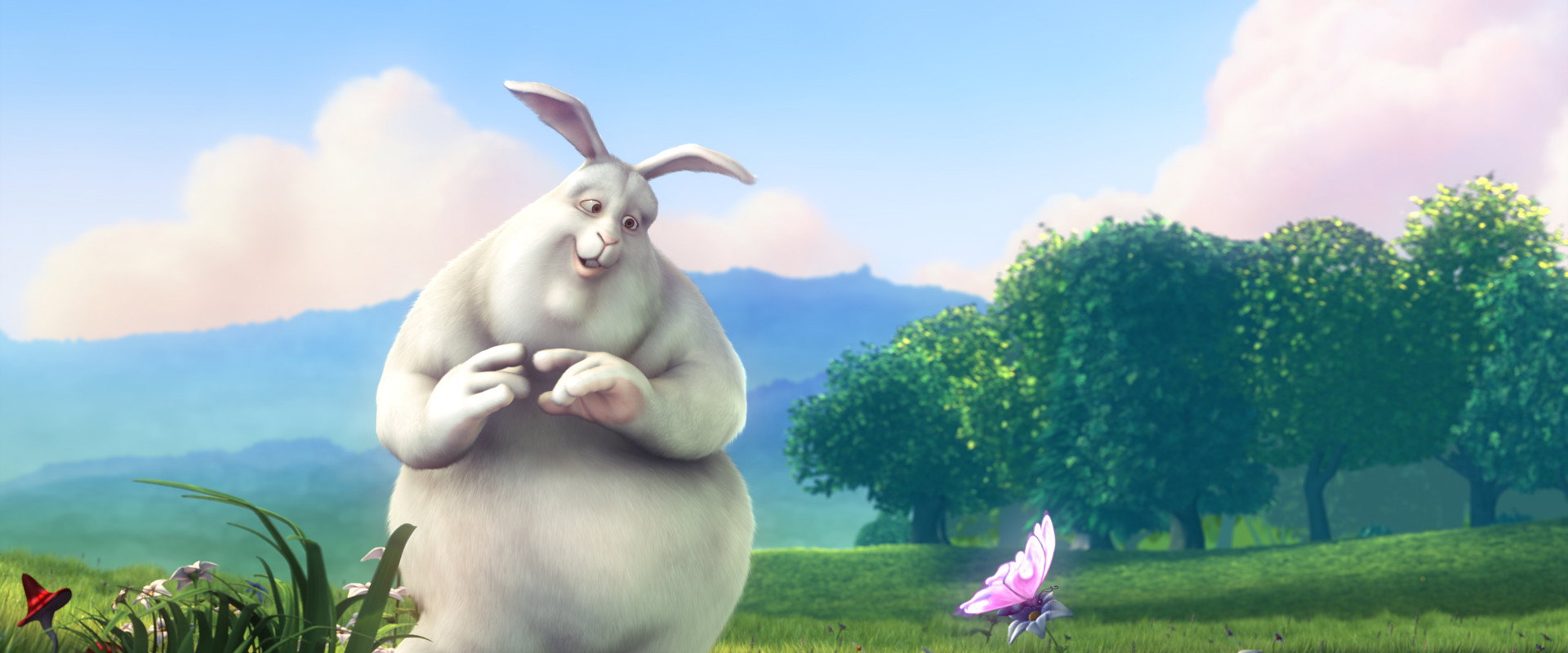 Big Buck Bunny backdrop