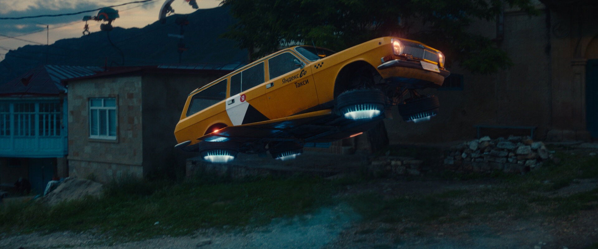 Cybertaxi backdrop
