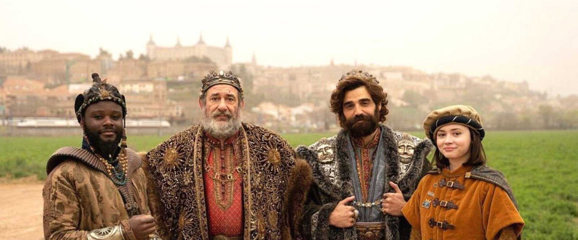 The Three Wise Men vs. Santa backdrop