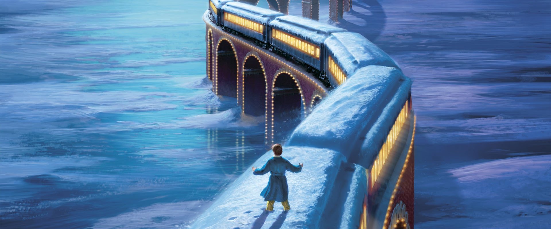 The Polar Express backdrop