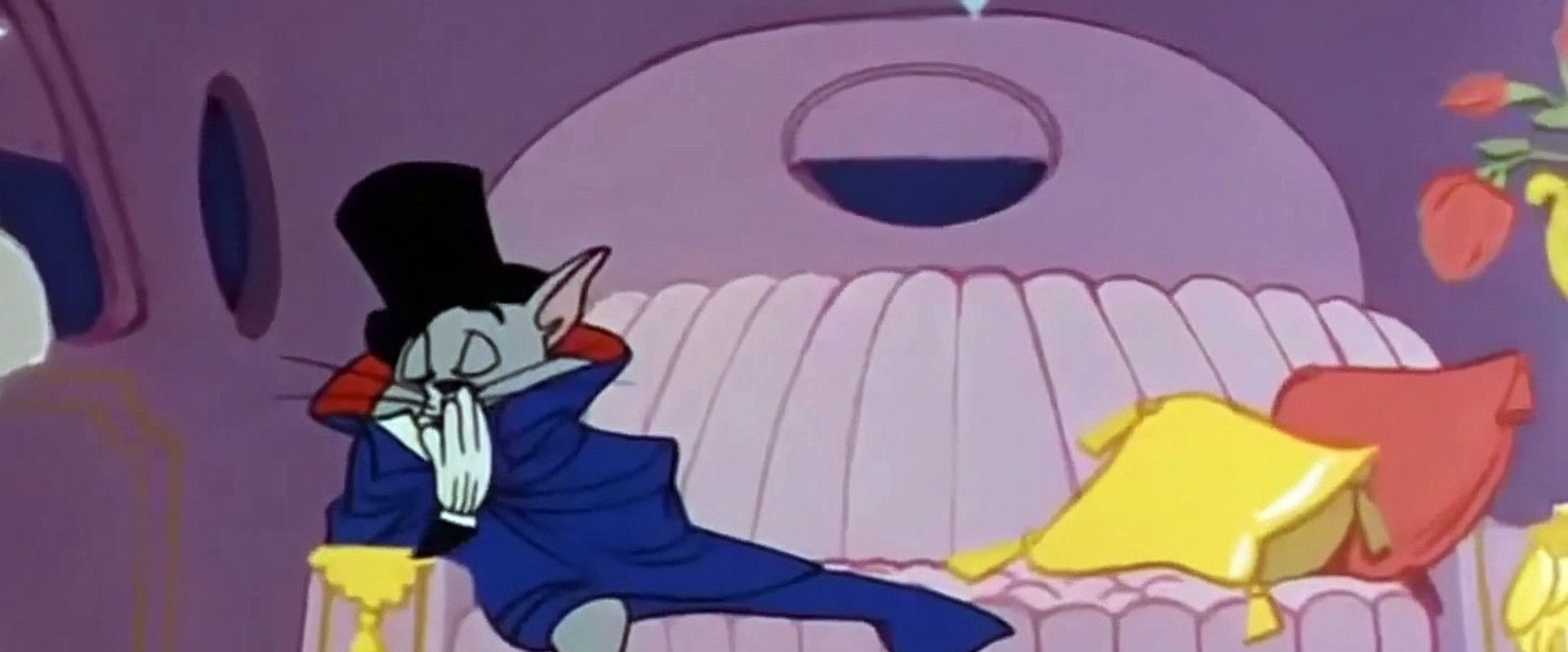 The Cat Above and the Mouse Below backdrop