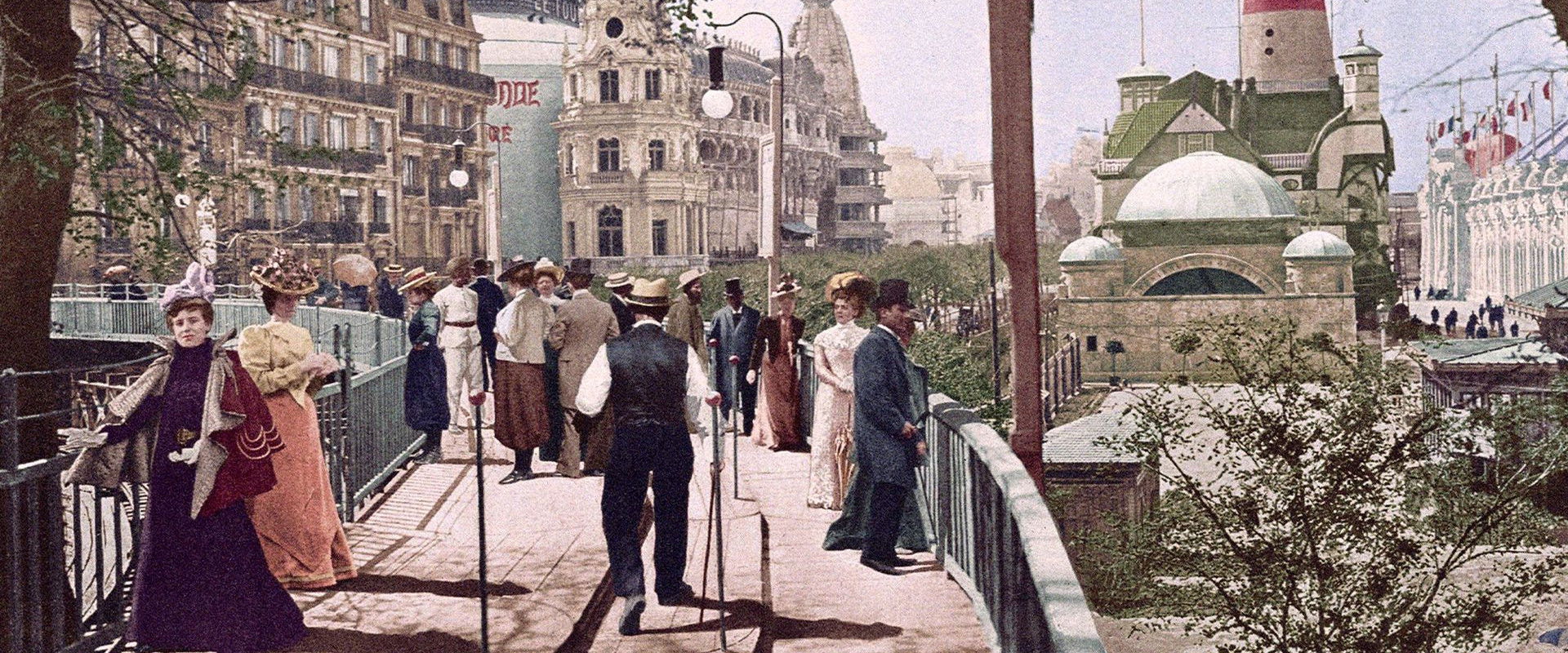 Paris 1900 backdrop