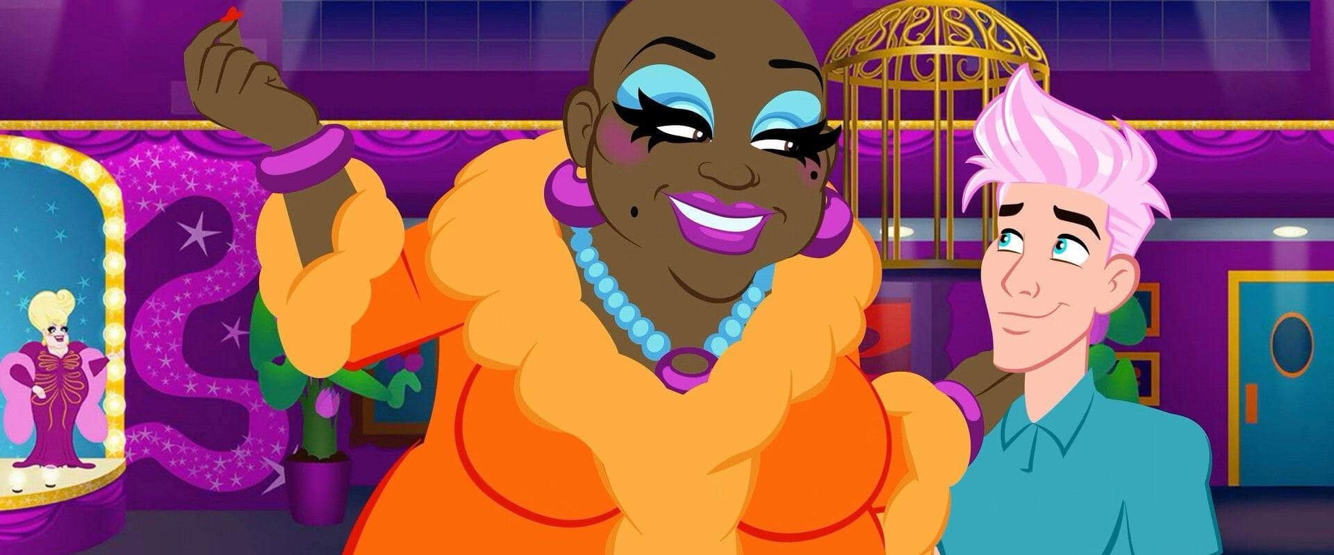 Maxxie LaWow: Drag Super-shero backdrop