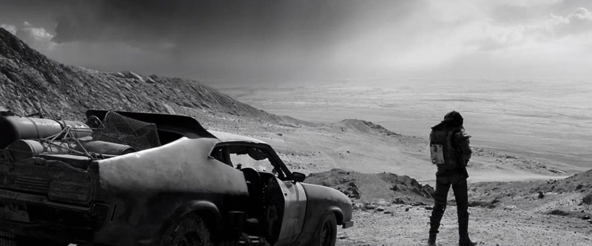 Furiosa: A Mad Max Saga: Black & Chrome backdrop