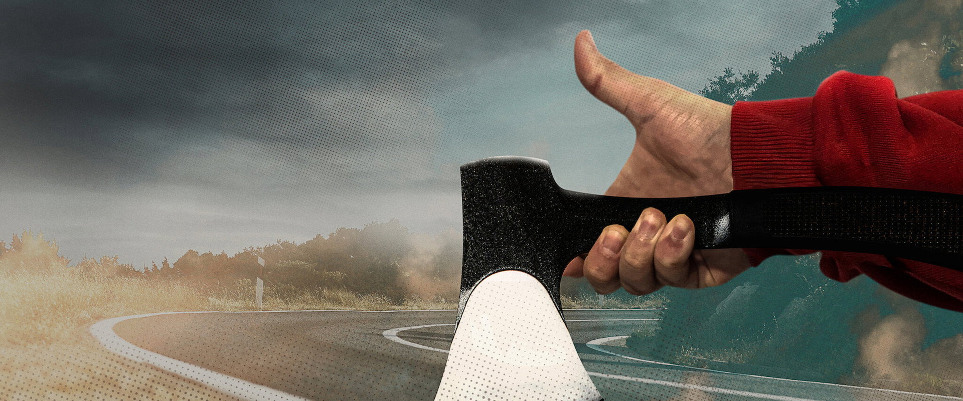 The Hatchet Wielding Hitchhiker backdrop