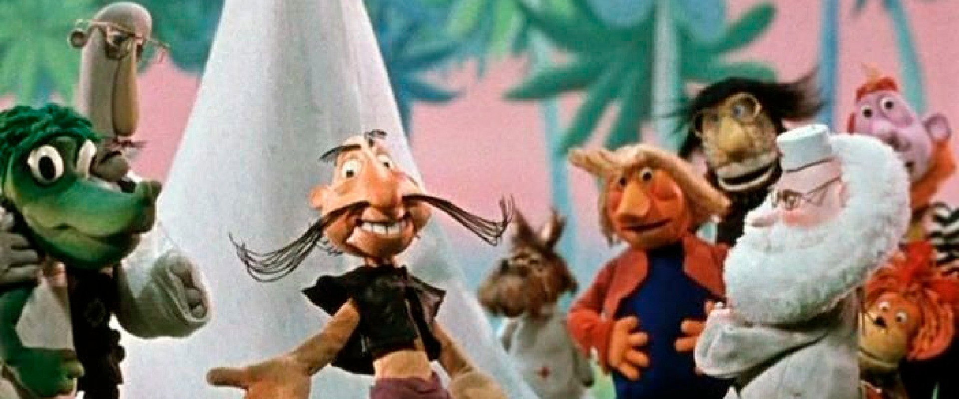 Aibolit and Barmaley backdrop