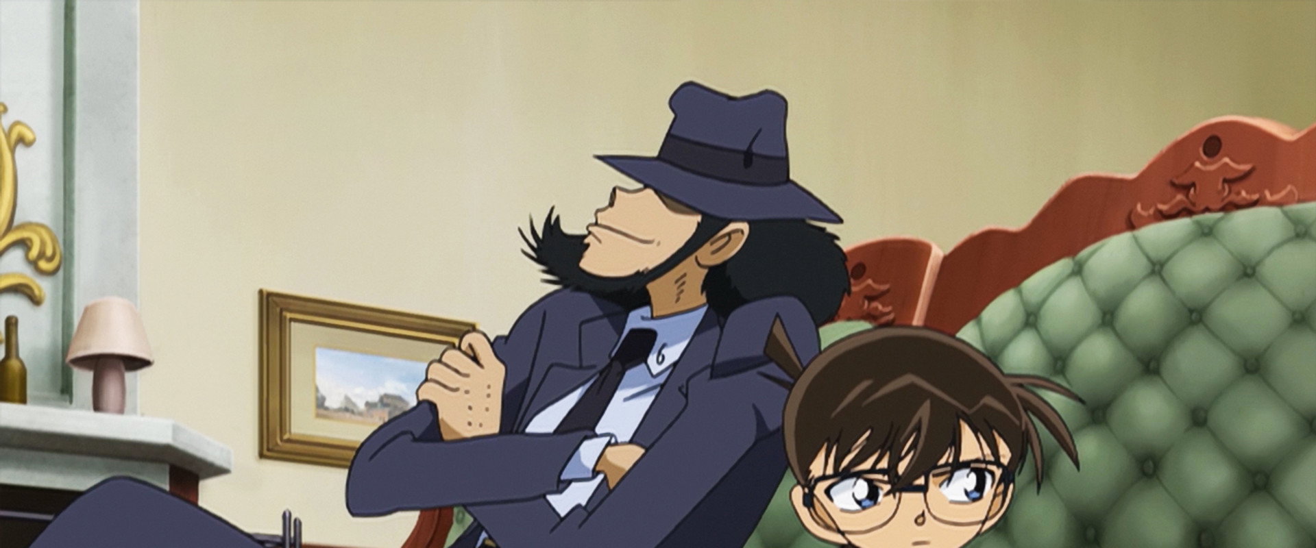 Lupin the Third vs. Detective Conan backdrop