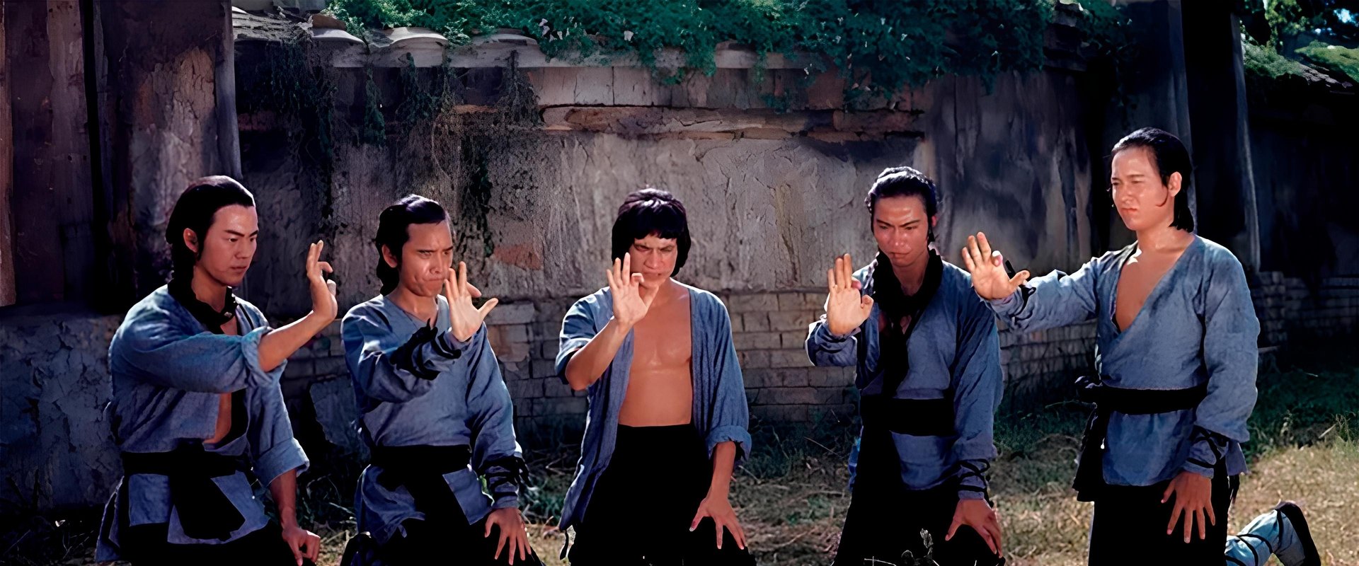 Five Shaolin Masters backdrop