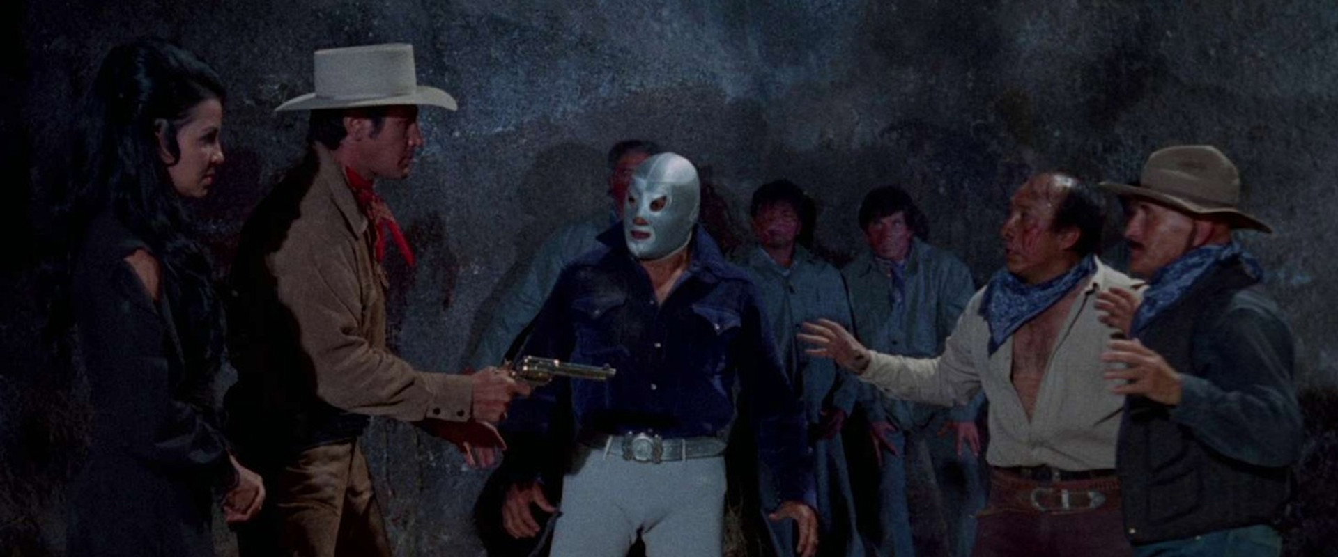 Santo vs. the Riders of Terror backdrop