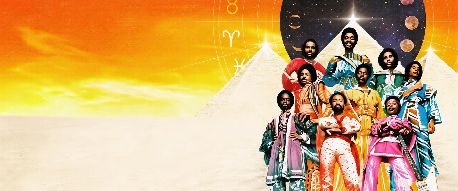 Earth, Wind & Fire (To Be Celestial vs. That's the Weight of the World) backdrop