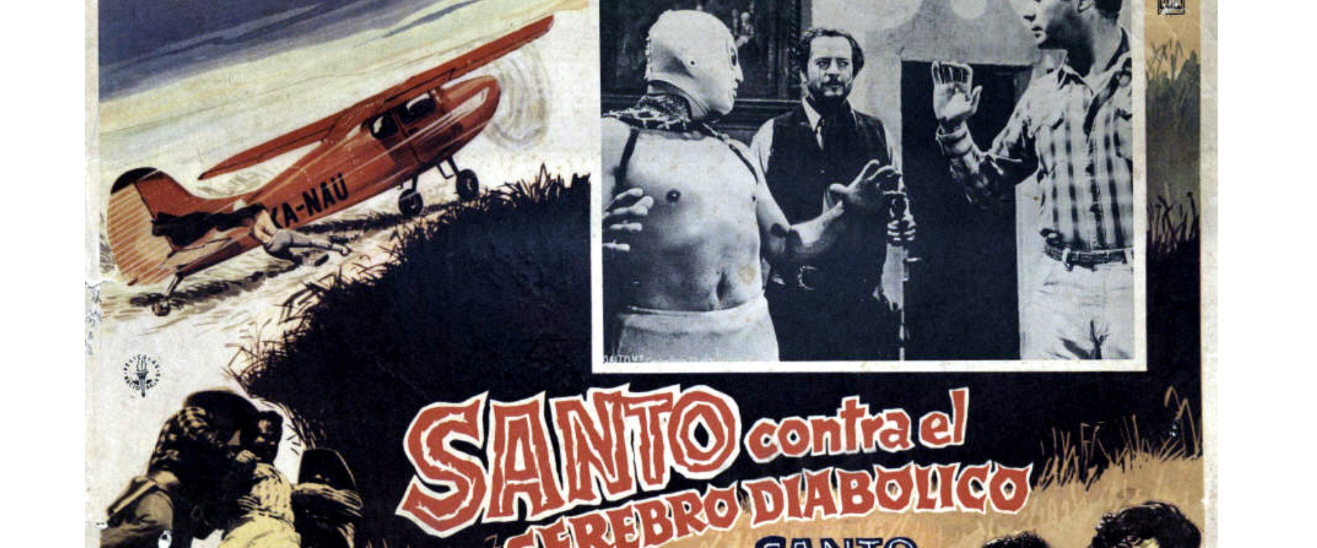Santo vs. the Diabolical Brain backdrop
