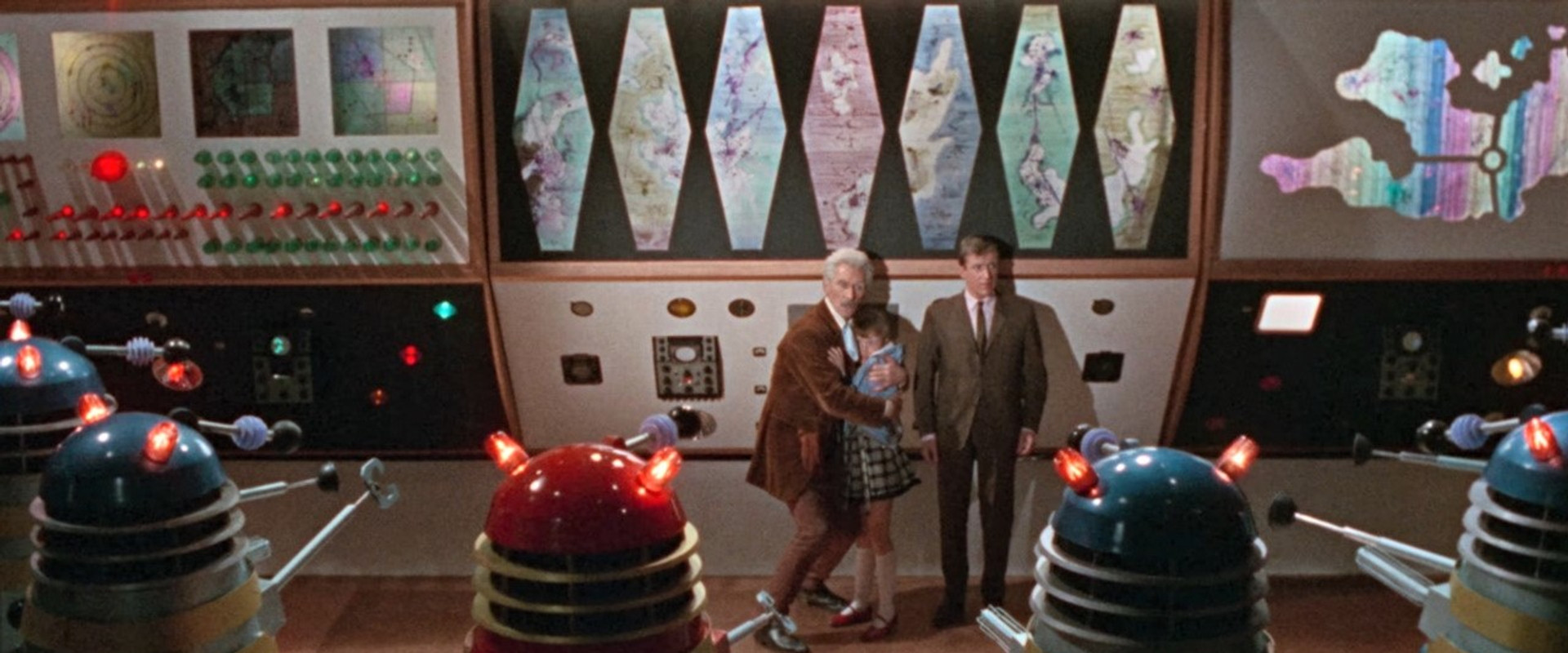 Dr. Who and the Daleks backdrop