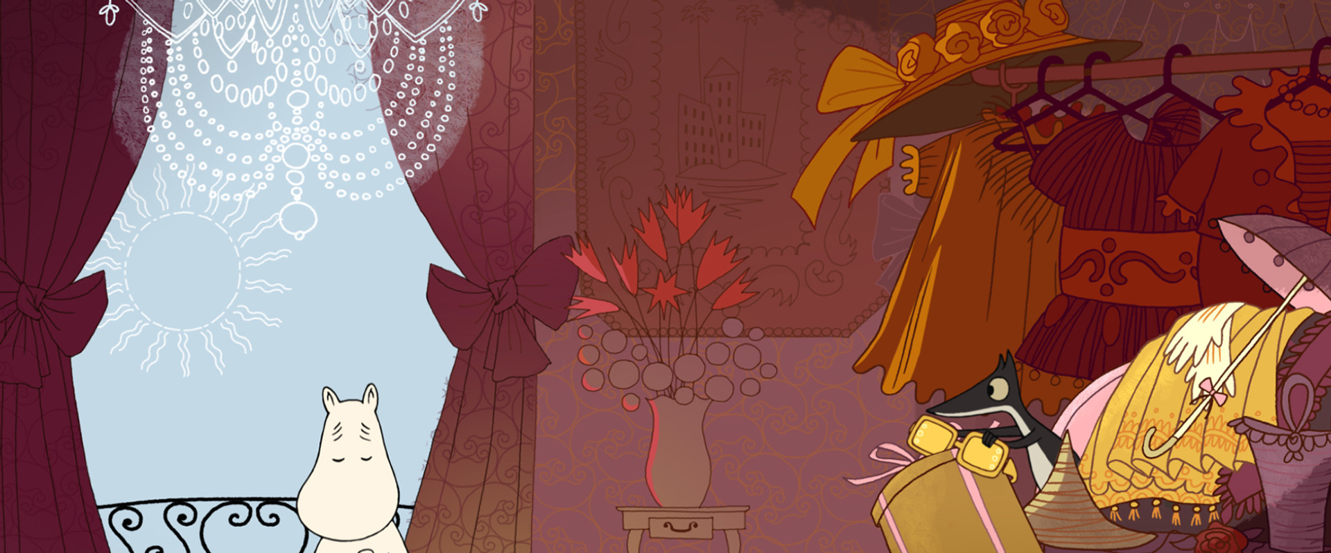 Moomins on the Riviera backdrop