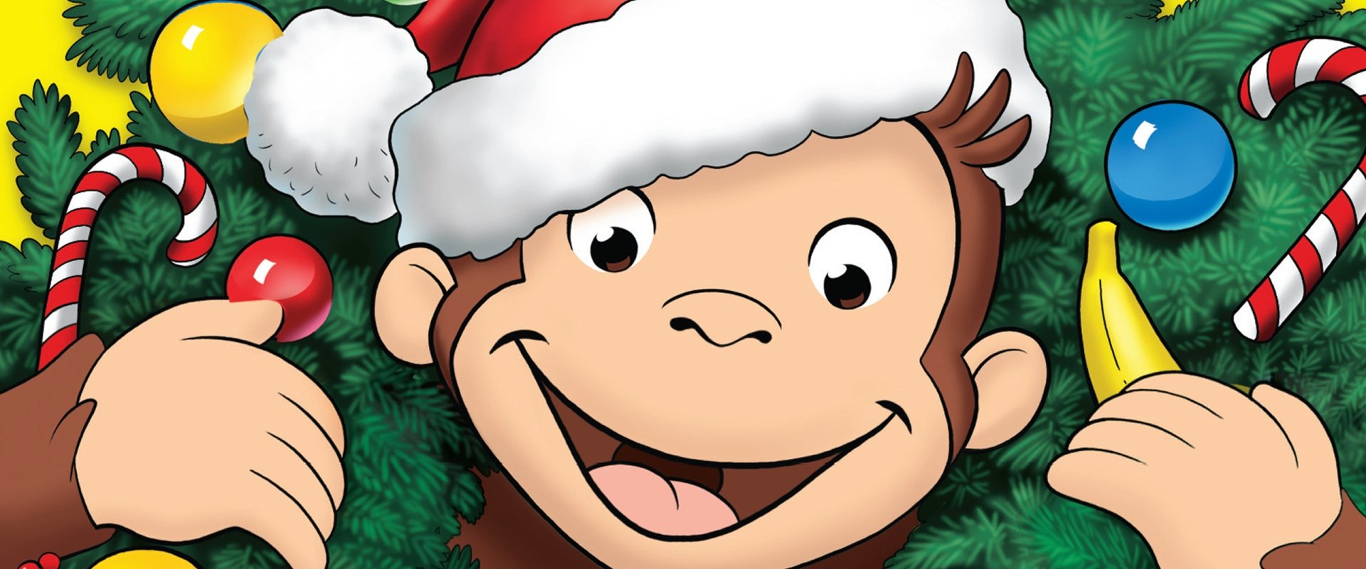 Curious George: A Very Monkey Christmas backdrop