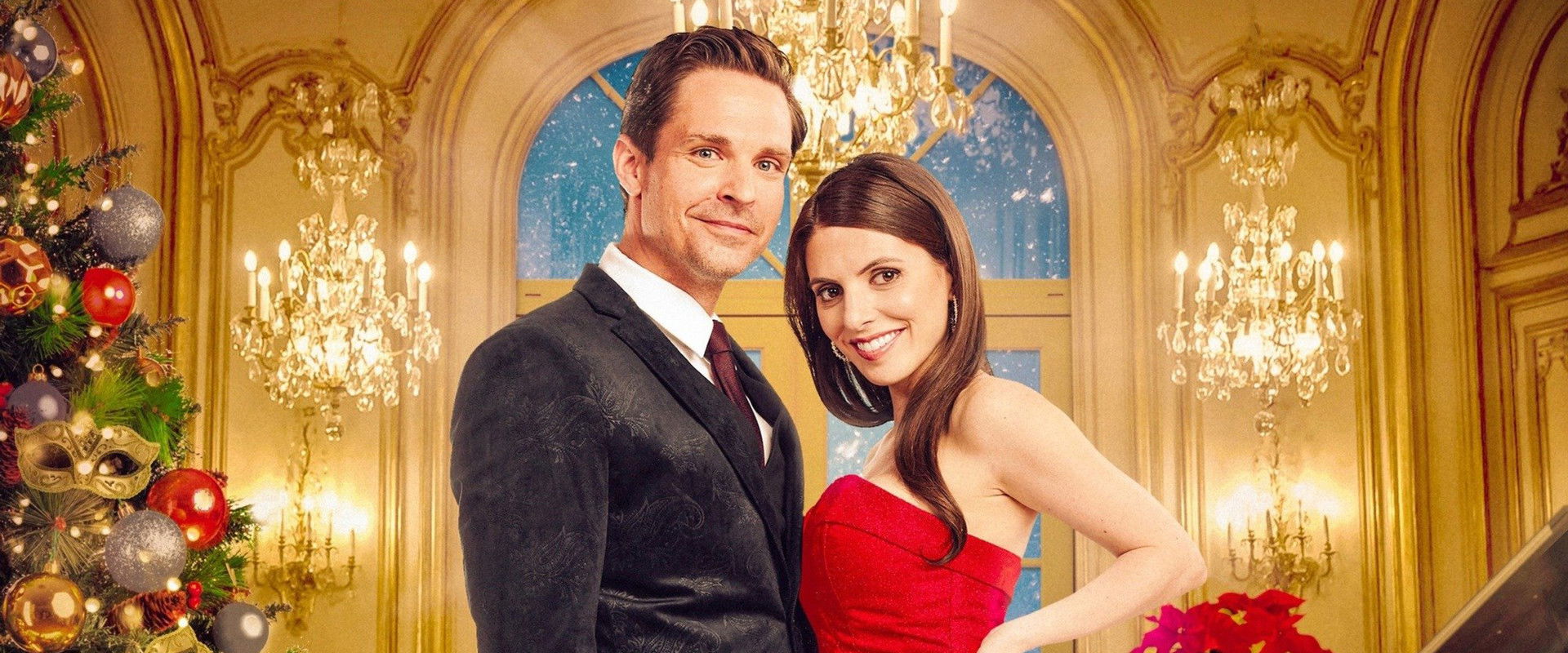 A Christmas Masquerade backdrop