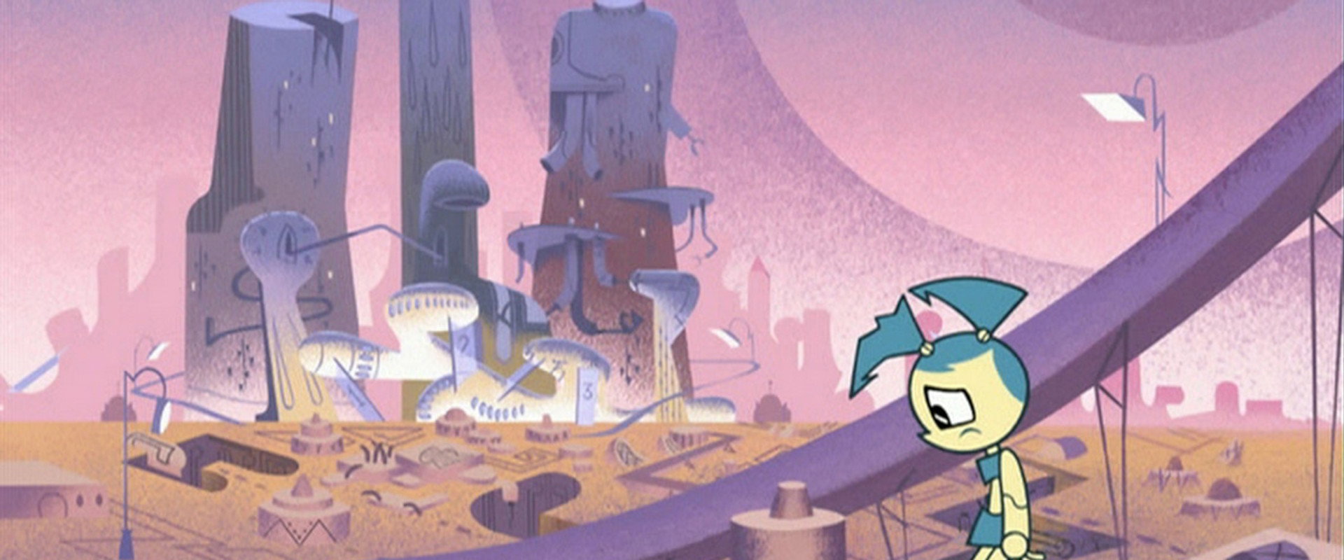 My Life as a Teenage Robot: Escape from Cluster Prime backdrop