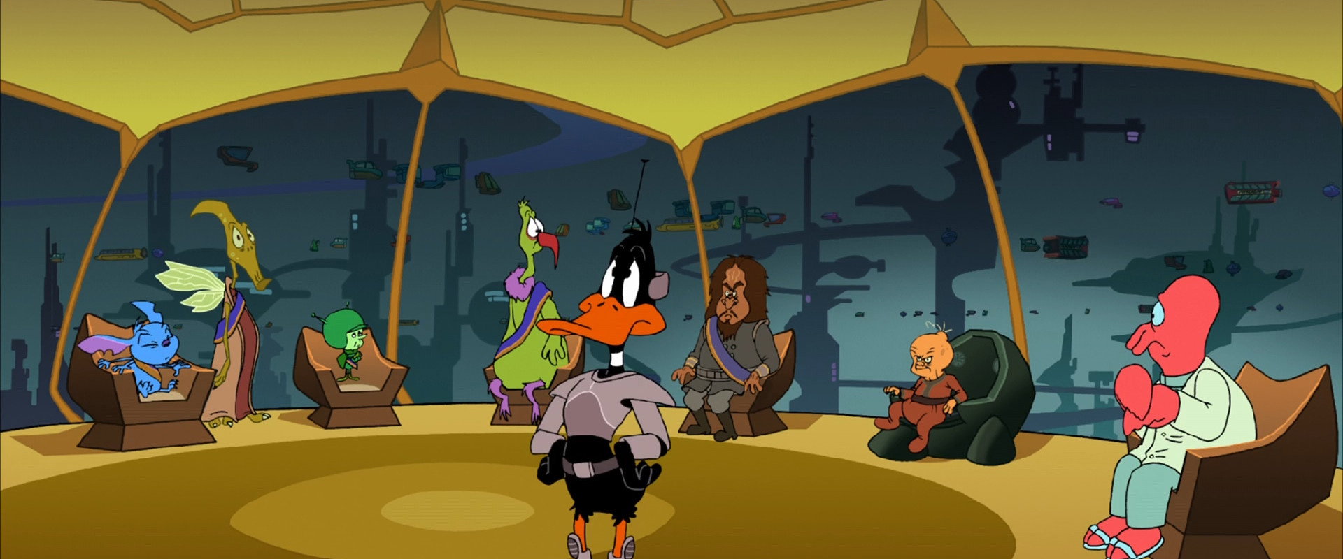 Duck Dodgers in Attack of the Drones backdrop
