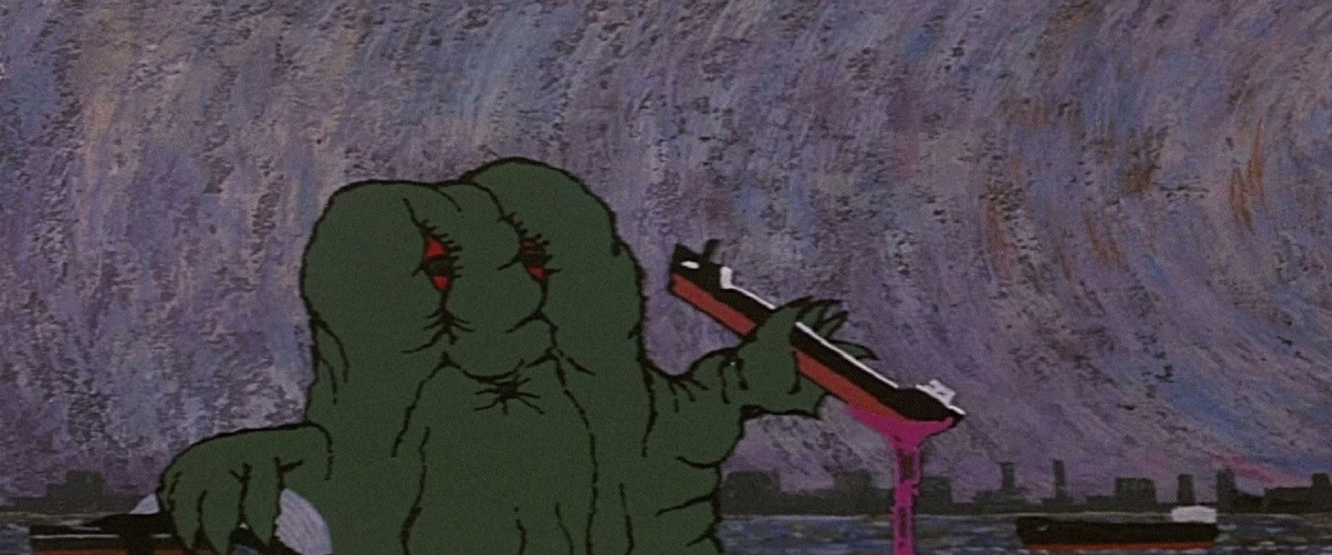 Godzilla vs. Hedorah backdrop