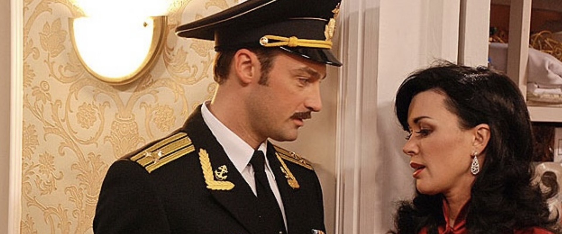 Hostess of "White Nights" backdrop