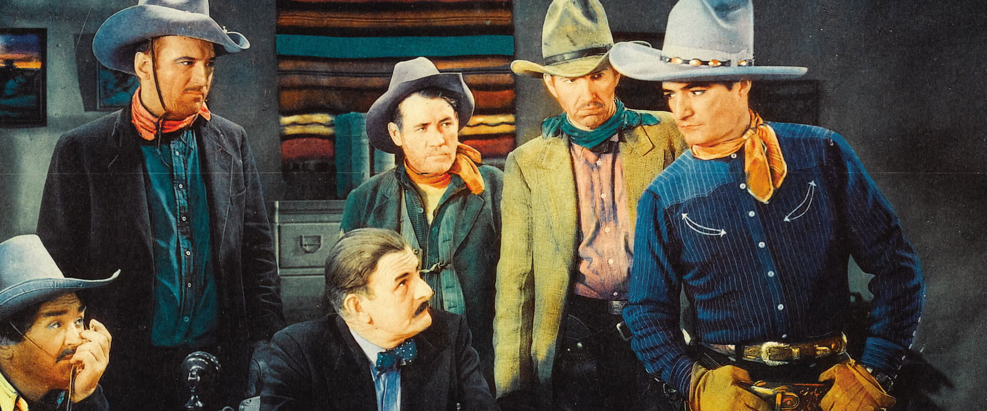 Flaming Guns backdrop