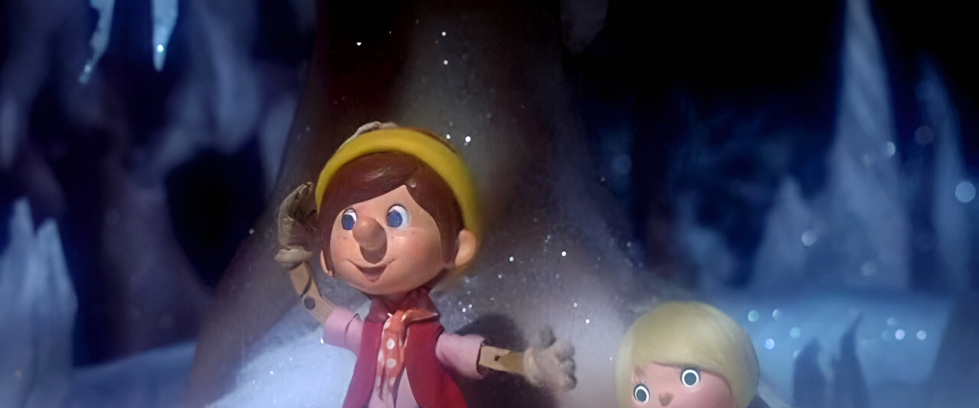 Pinocchio's Christmas backdrop