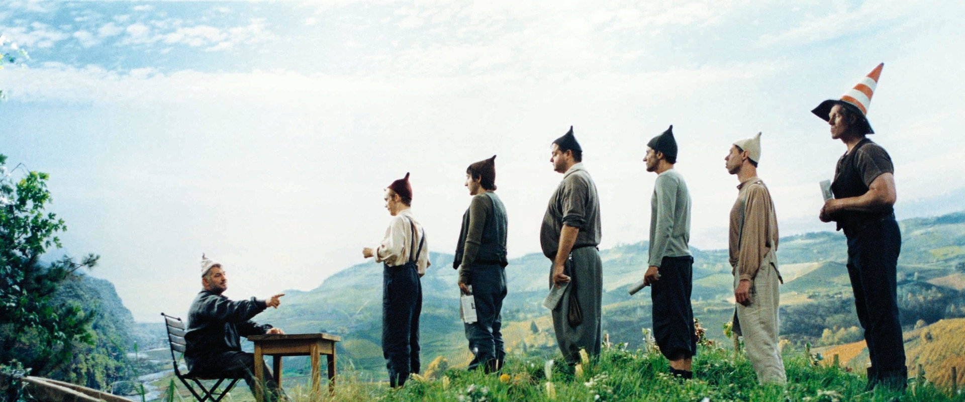 7 Zwerge - Männer allein im Wald backdrop