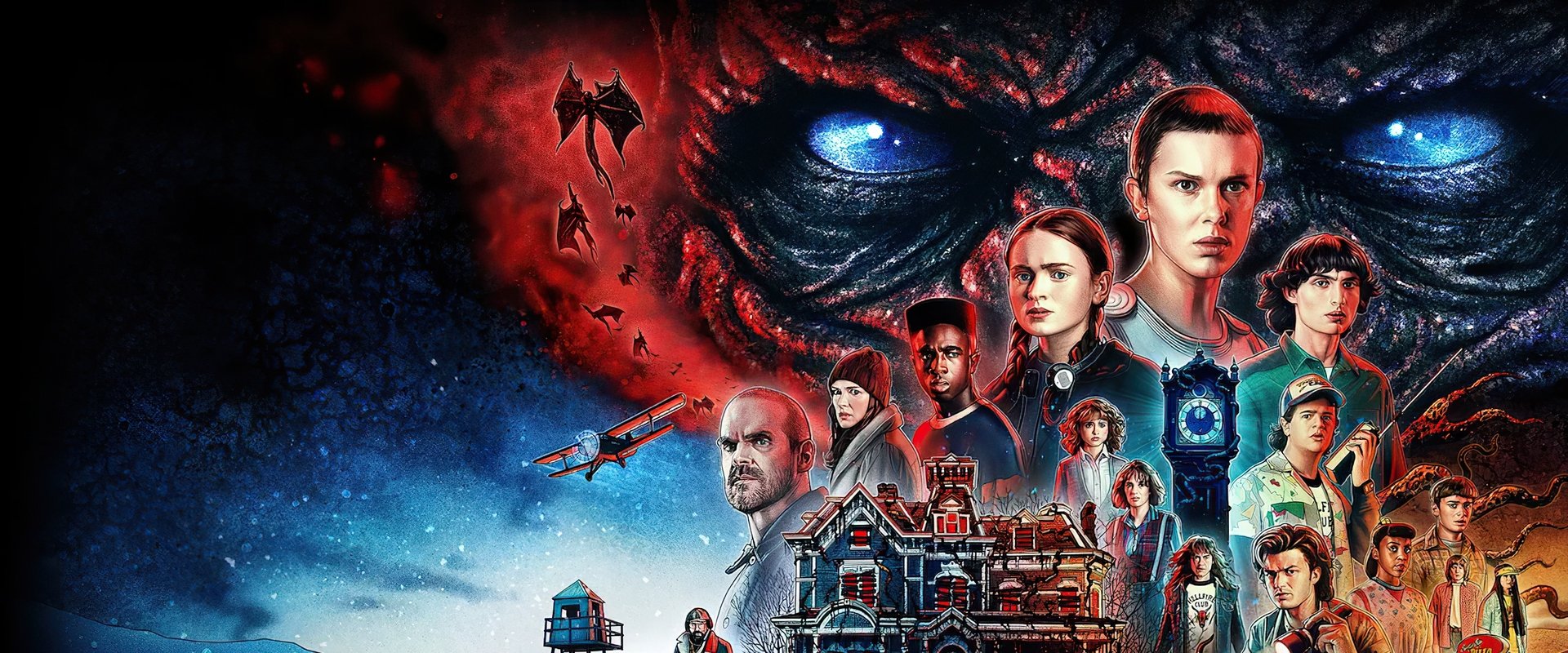 Stranger Things dizisi için arka plan görseli