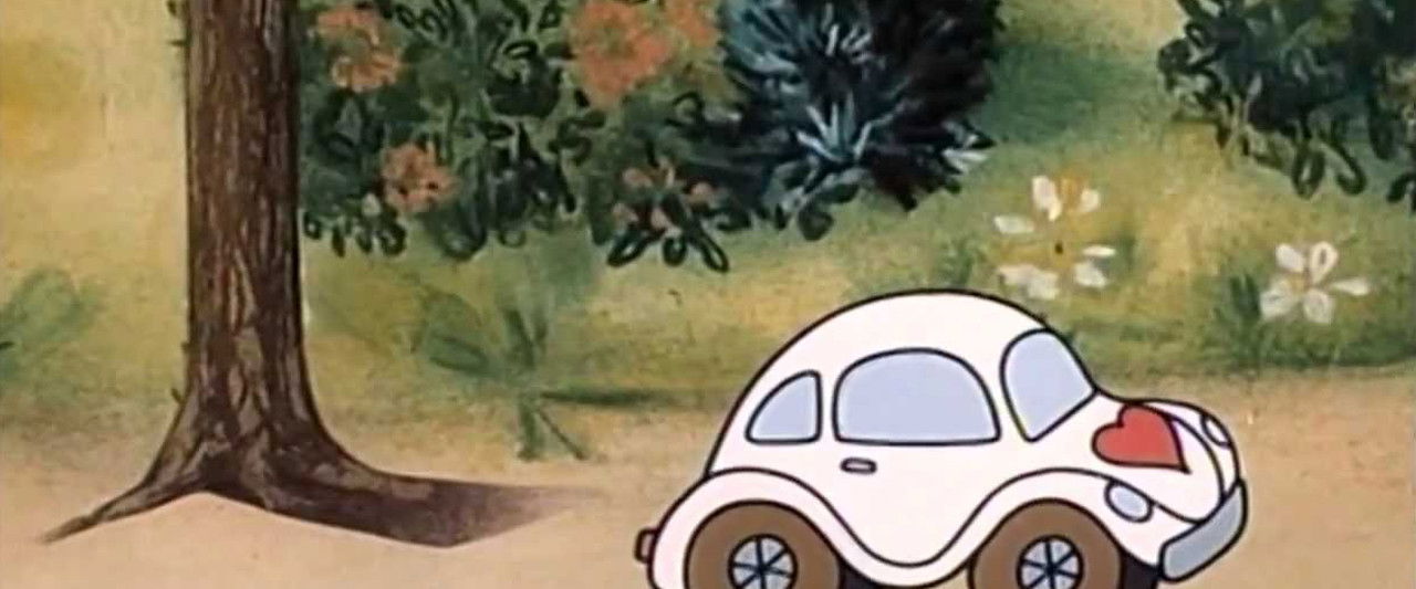 Autíčko s červeným srdcem