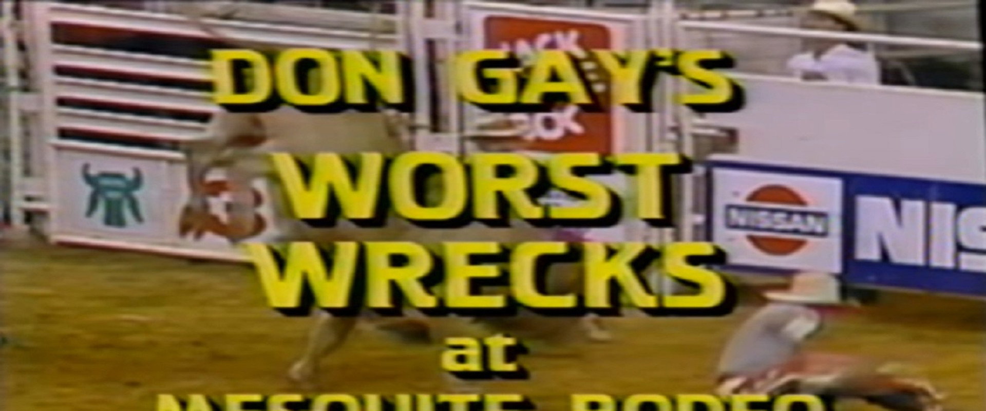 Don Gay's Worst Wrecks at Mesquite Rodeo 1986