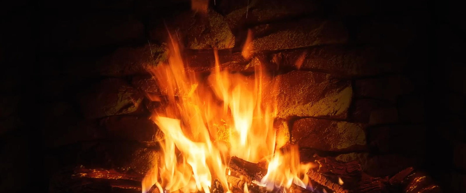 4K壁炉燃烧视频