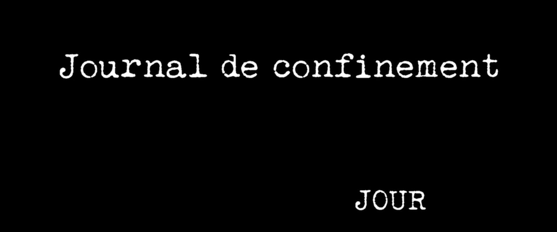 Journal de confinement