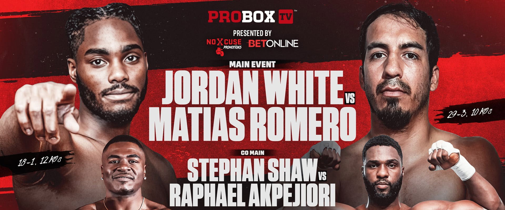 Jordan White vs. Jose Matias Romero's banner image
