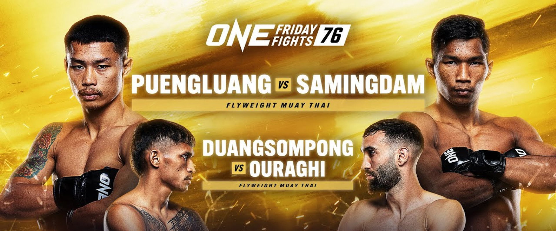 ONE Friday Fights 76: Puengluang vs. Samingdam's banner image