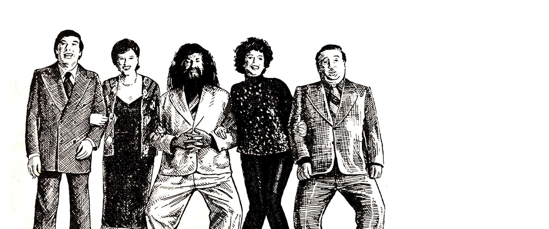 Bride and two grooms's banner image