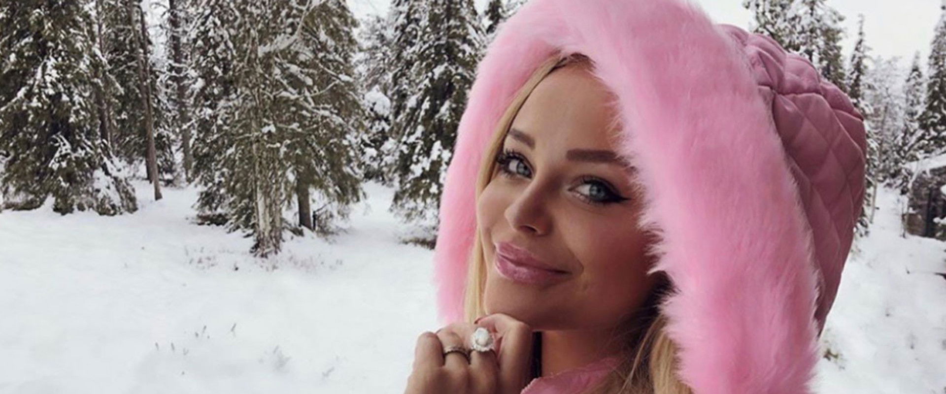 Diamantfamilien i sneen