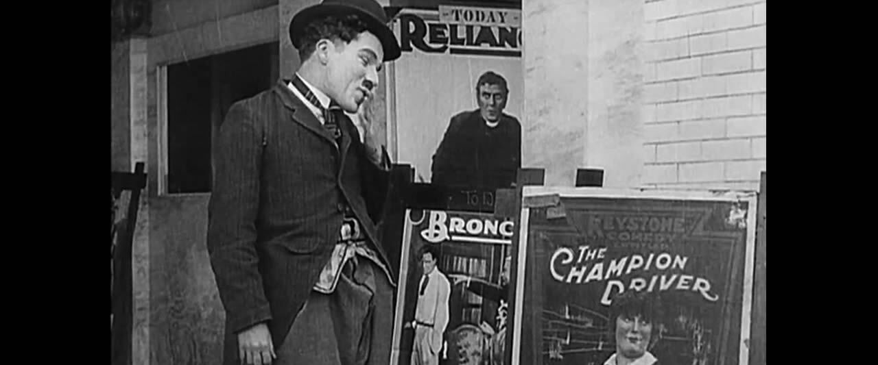 Charlot tramoyista de cine