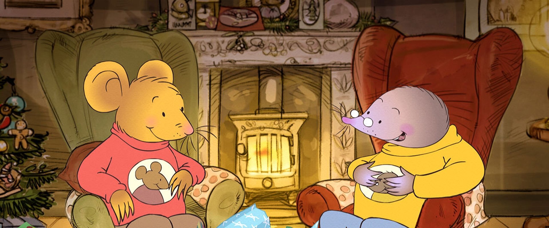 Mouse and Mole at Christmas Time