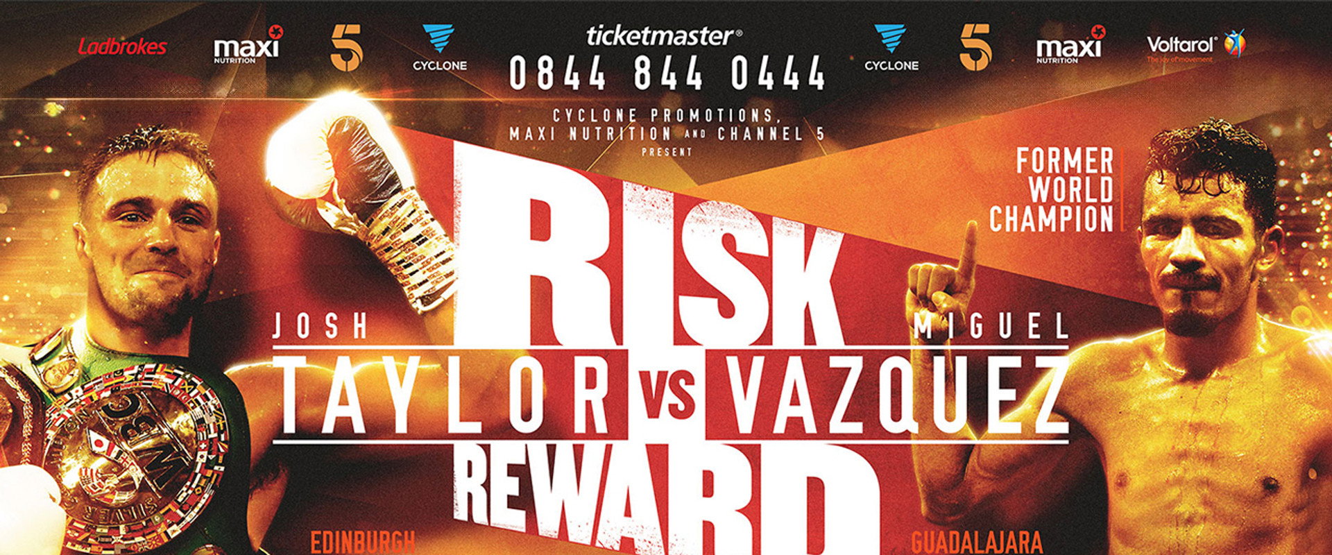 Josh Taylor vs. Miguel Vázquez's banner image
