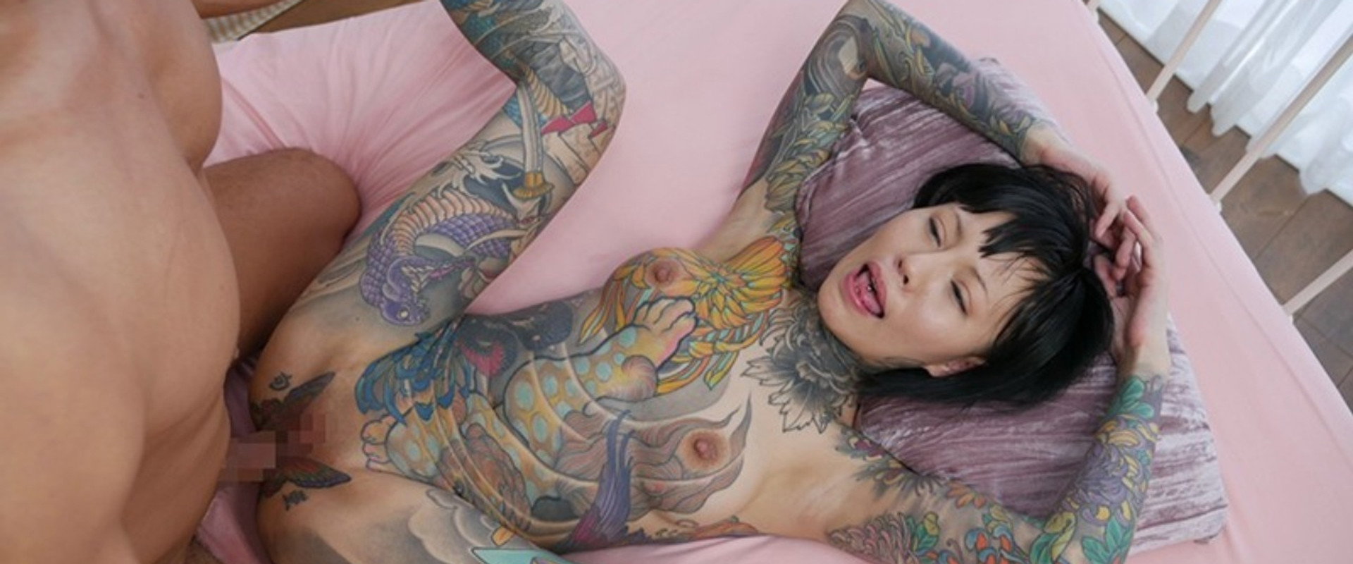 DASD-726 Transparent Full Body Tattoo A Brightly Colored Fresh Face. Debut Rin Oga's banner image