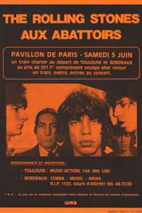 Poster for The Rolling Stones Aux Abattoirs