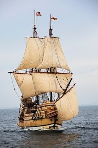 Poster for In het kielzog van de Mayflower