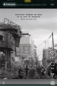 Poster for Scrollear después de gaza es un acto de barbarie