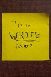 Poster for Try to WRITE today!!!