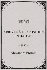 Arrivée à l'exposition en bateau