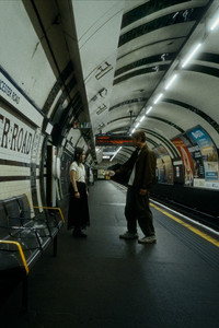 Poster for Travelling on the Night Tube, Thinking About Iced Lemon Tea, Less Sugar