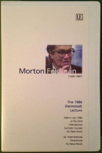 Poster for Morton Feldman - The 1986 Darmstadt Lecture
