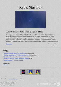 Poster for Koby,Star Boy