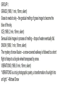Poster for Group I: Grass/Ice/Snow/Vibrations